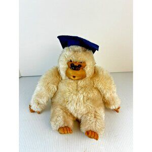 Graduation  Vintage Luv Pet Russ Berrie Stuffed Gorilla Gonga Monkey Thumbsucker